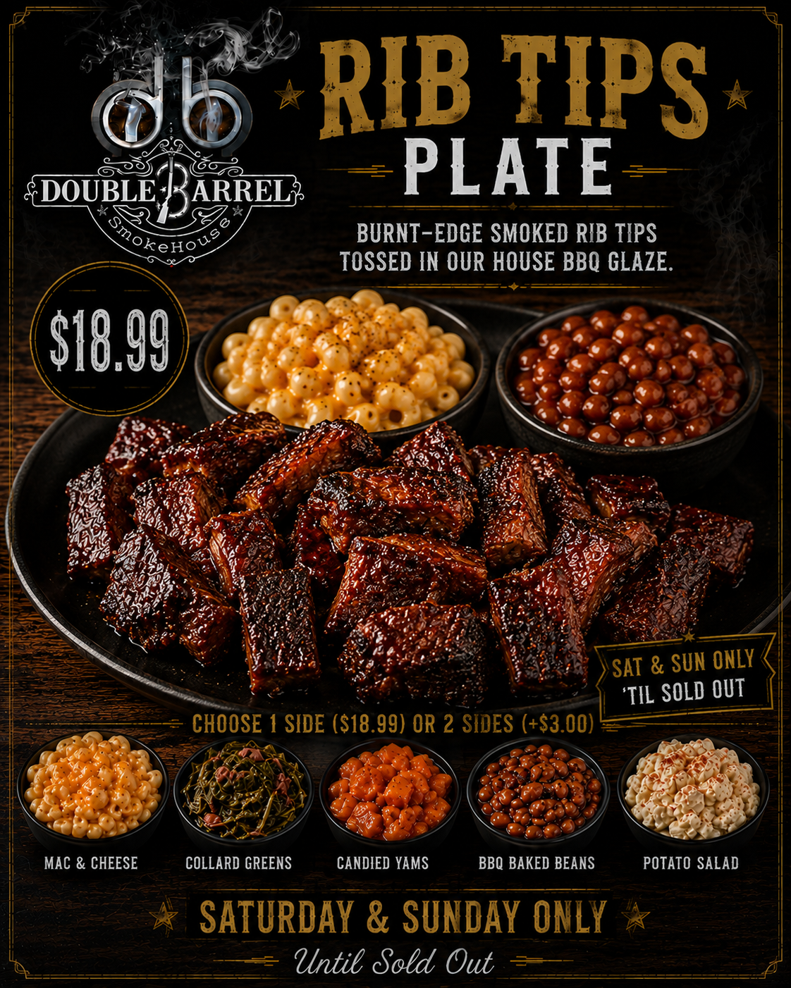Rib Tips Plate