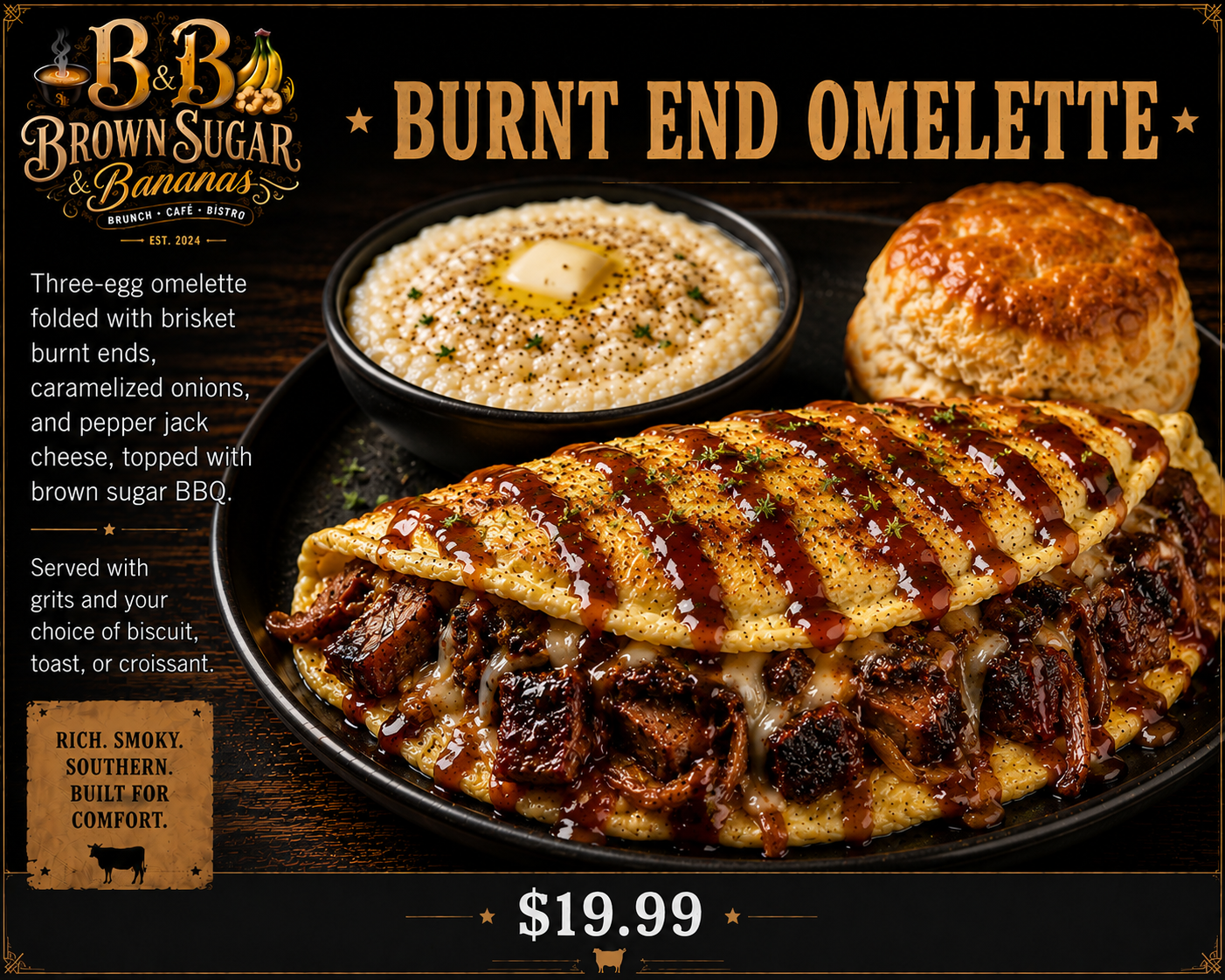 Burnt Ends Omelette™