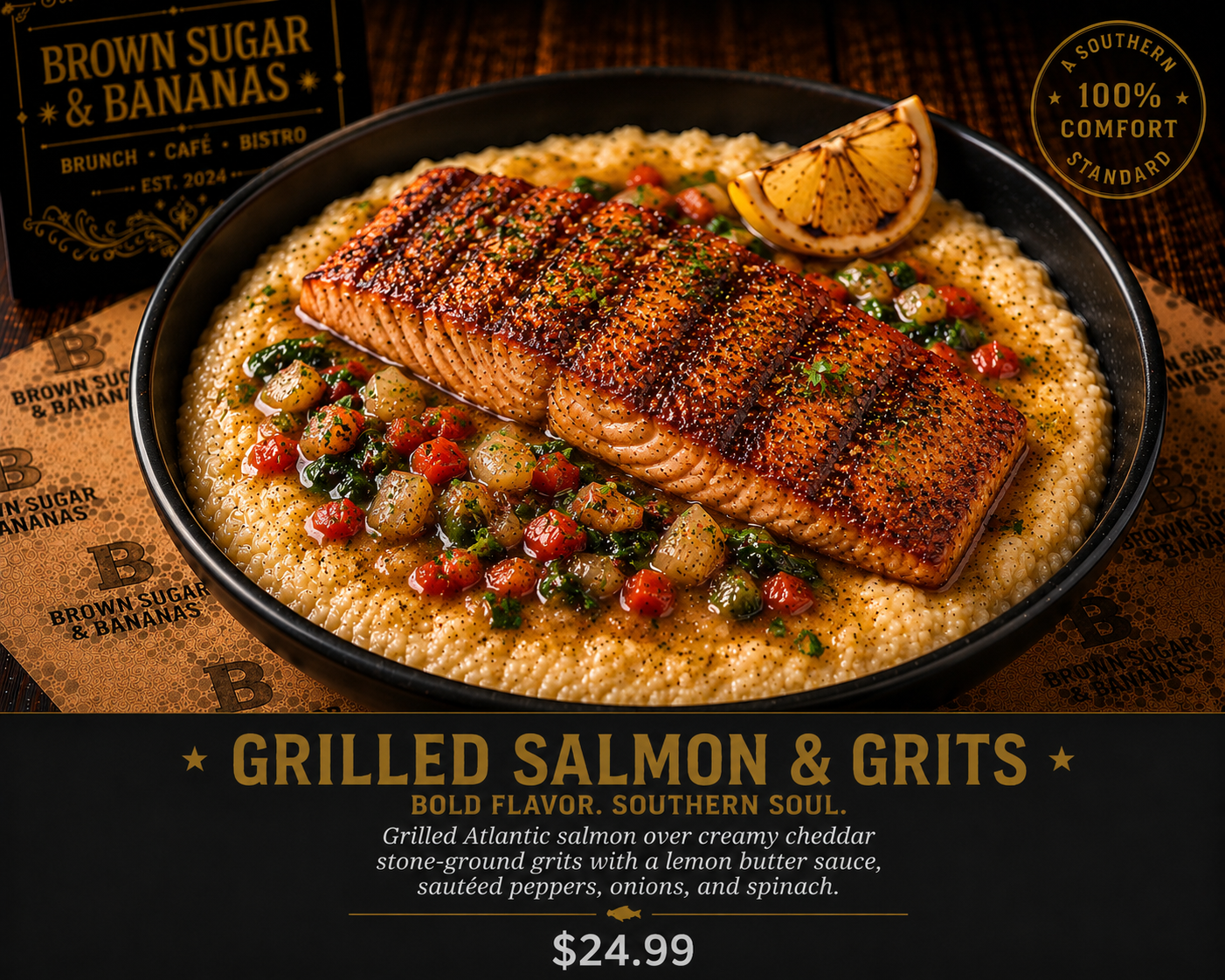 Grilled Salmon & Grits™