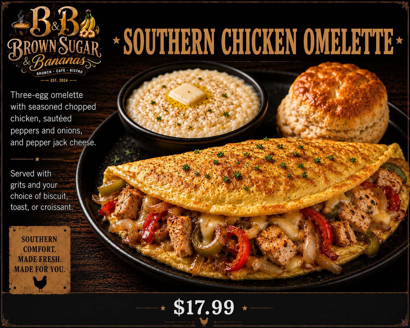 Southern Chicken Omelette™