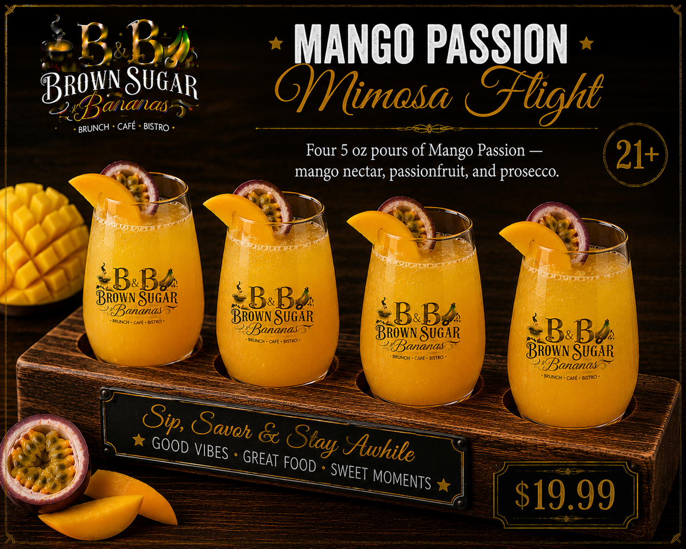 Mango Passion Mimosa Flight