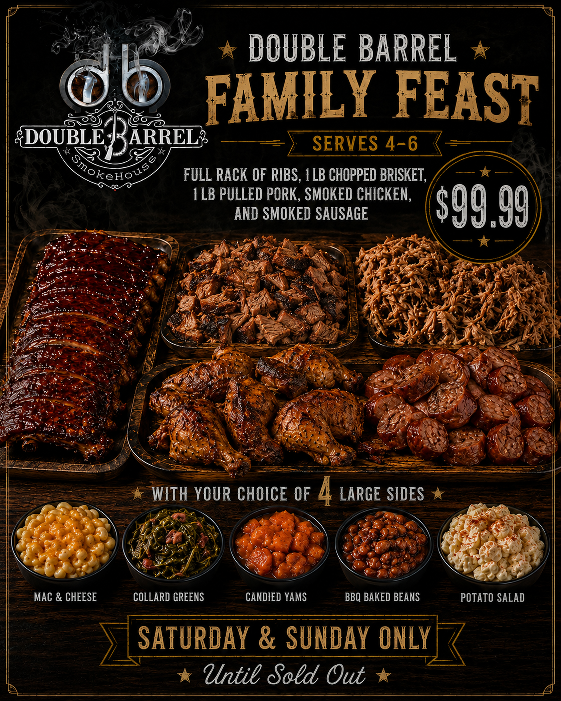 The Double Barrel Family Feast