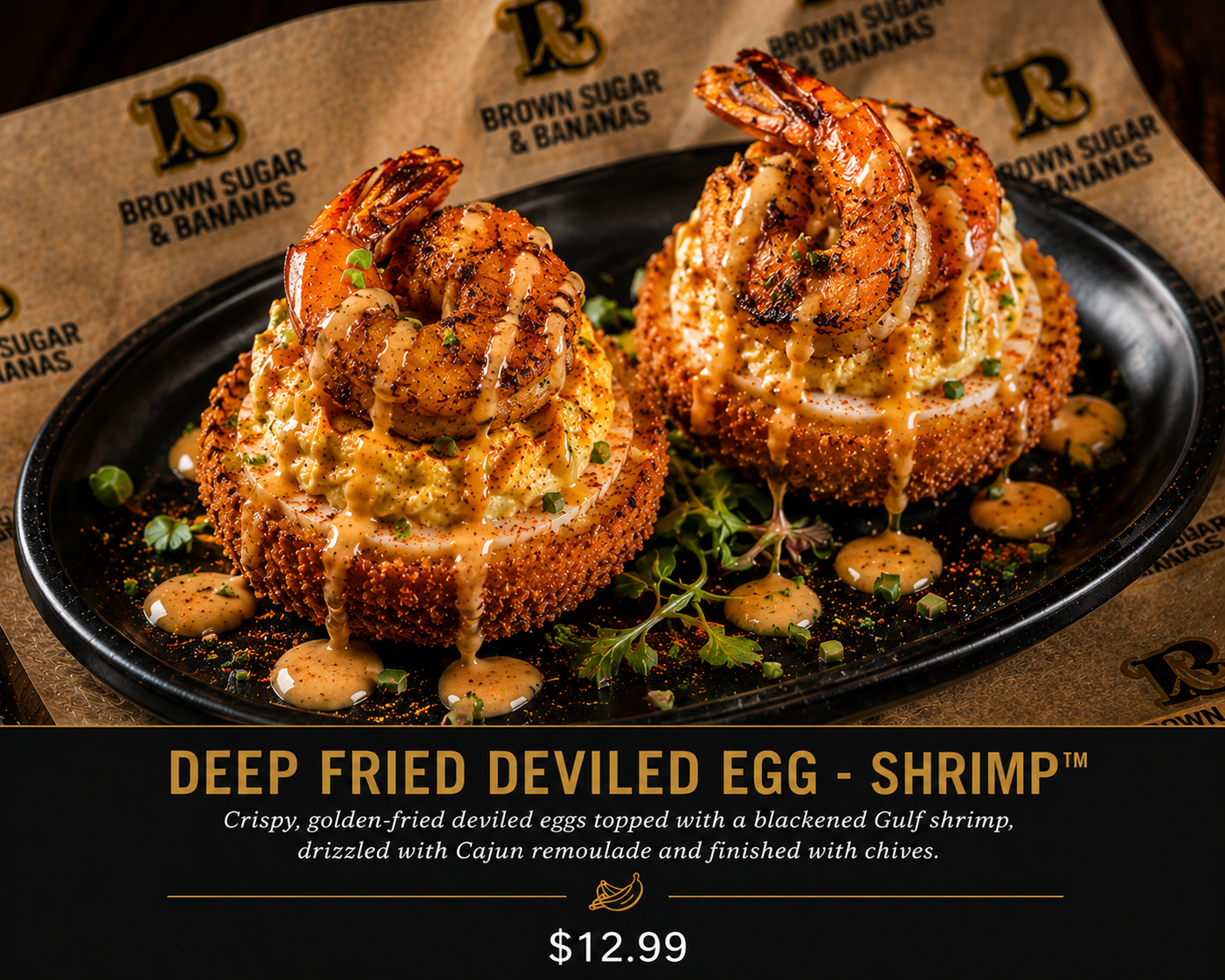 Deep Fried Deviled Eggs — Shrimp