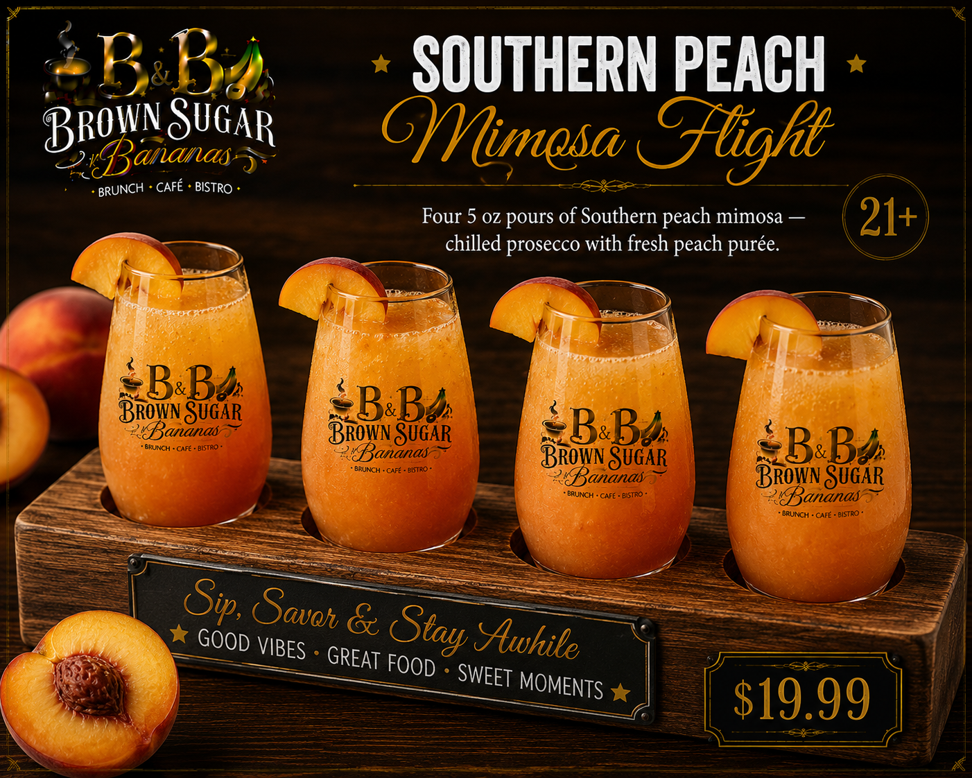 Southern Peach Mimosa Flight