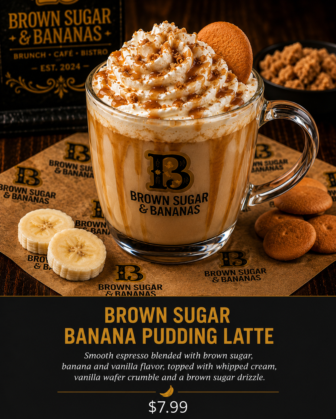 Brown Sugar Banana Pudding Latte™