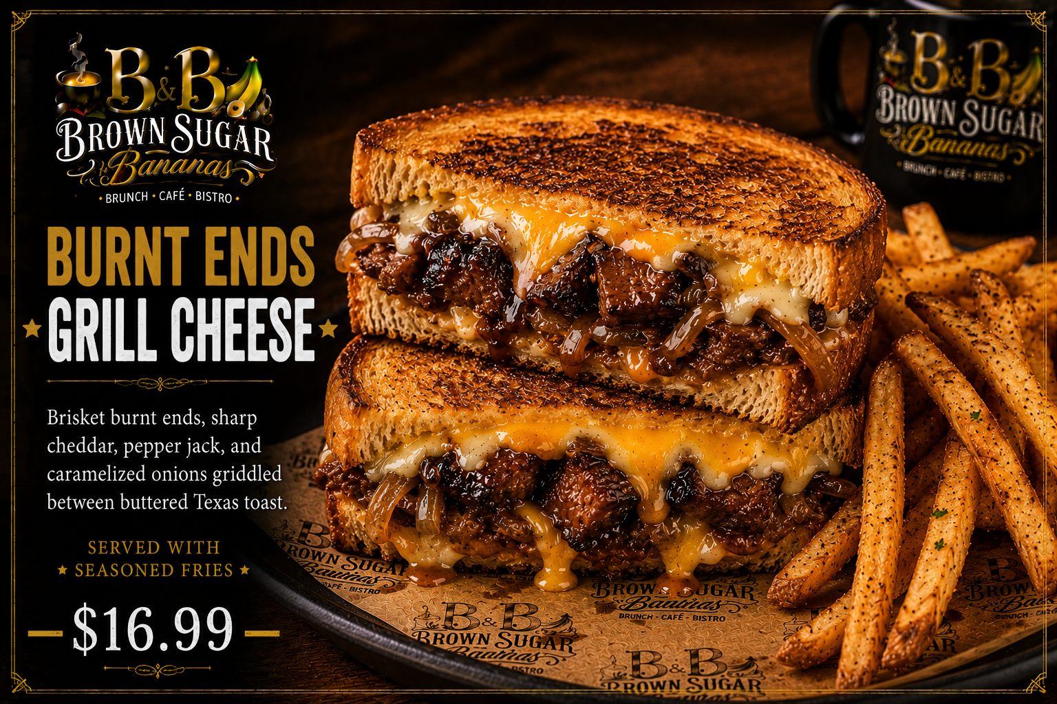 Burnt Ends Grilled Cheese™